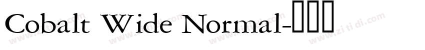 Cobalt Wide Normal字体转换 Cobalt Wide Normal字体转换